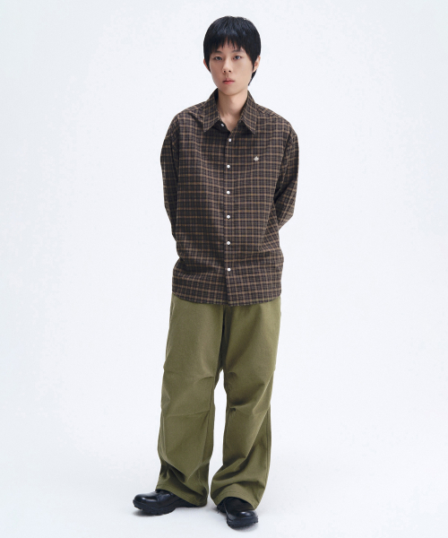 SLOW RECORD HOUSE（スローレコードハウス）の「ヴィンテージチェックシャツ_カーキ（シャツ/ブラウス・レディース・その他・LARGE/SMALL/MEDIUM）」の6枚目の写真