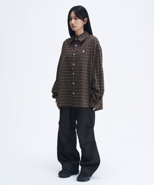 SLOW RECORD HOUSE（スローレコードハウス）の「ヴィンテージチェックシャツ_カーキ（シャツ/ブラウス・レディース・その他・LARGE/SMALL/MEDIUM）」の9枚目の写真