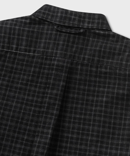 NONBLANK(ノンブランク)の「コットンベルベットチェックシャツ_BLACK(シャツ/ブラウス・メンズ・ブラック・MEDIUM/LARGE/X-LARGE)」の6枚目の写真