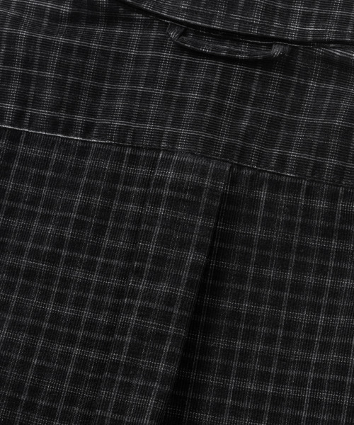 NONBLANK(ノンブランク)の「コットンベルベットチェックシャツ_BLACK(シャツ/ブラウス・メンズ・ブラック・MEDIUM/LARGE/X-LARGE)」の7枚目の写真