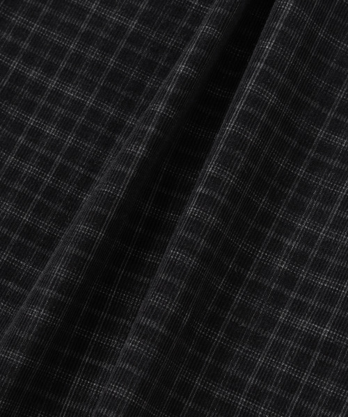 NONBLANK(ノンブランク)の「コットンベルベットチェックシャツ_BLACK(シャツ/ブラウス・メンズ・ブラック・MEDIUM/LARGE/X-LARGE)」の9枚目の写真