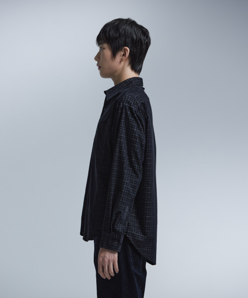 NONBLANK(ノンブランク)の「コットンベルベットチェックシャツ_BLACK(シャツ/ブラウス・メンズ・ブラック・MEDIUM/LARGE/X-LARGE)」の12枚目の写真