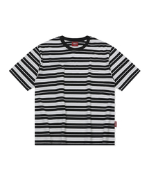 S'EST（エスイーエスティー）の「Multi Stripe T-shirts Black（Tシャツ/カットソー・メンズ）」