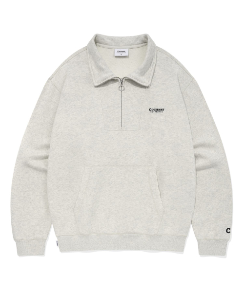 COVERNAT(カバーナット)の「デミジハーフジップスウェットオートミール(スウェット・レディース・その他・SMALL/LARGE/MEDIUM/X-LARGE)」の1枚目の写真