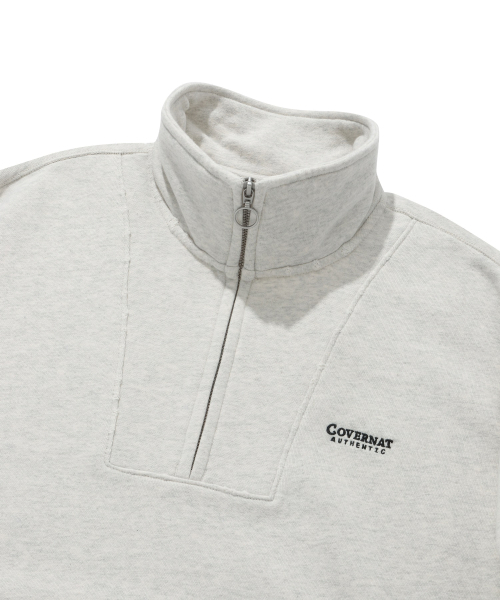 COVERNAT(カバーナット)の「デミジハーフジップスウェットオートミール(スウェット・レディース・その他・SMALL/LARGE/MEDIUM/X-LARGE)」の8枚目の写真