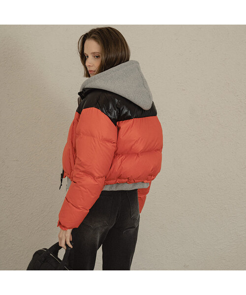 VANONE ATELIER(バノンアトリエ)の「PD4103 Duckdown padding jumper_Dark orange(ダウンジャケット/コート・レディース・ダークオレンジ・FREE)」の1枚目の写真