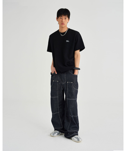 AEIAEIAE（エイエイエ）の「ローデニムカーペンターパンツ[ブルー]（デニムパンツ・レディース・その他・1/2）」の3枚目の写真