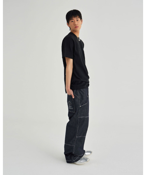 AEIAEIAE（エイエイエ）の「ローデニムカーペンターパンツ[ブルー]（デニムパンツ・レディース・その他・1/2）」の4枚目の写真