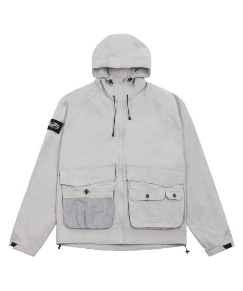 HYUNFIT（ヒョンフィット）の「CHANGED POCKET JACKET-[GRAY]（ナイロンジャケット・メンズ・その他・MEDIUM/LARGE/X-LARGE）」の2枚目の写真