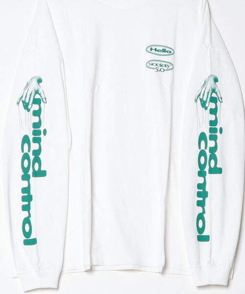 AFTERU(アフターユー)の「SOCIETY 5.0 L/S TEE(Tシャツ/カットソー・メンズ・ネイビー/ホワイト・L/M/S)」の10枚目の写真