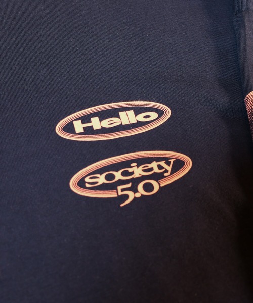 AFTERU(アフターユー)の「SOCIETY 5.0 L/S TEE(Tシャツ/カットソー・メンズ・ネイビー/ホワイト・L/M/S)」の5枚目の写真