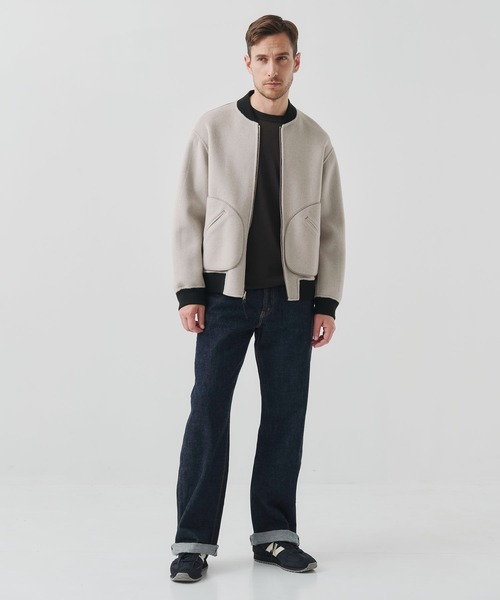 CASHMERE CASHMERE(カシミヤカシミヤ)の「【CASHMERE CASHMERE/カシミアカシミア】CASHMERE/SILK/WOOL MA-1(MA-1・メンズ・ブラック/その他17・44/48)」の4枚目の写真