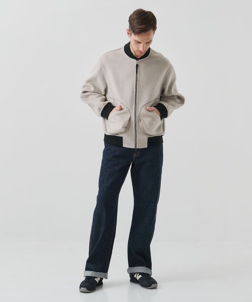 CASHMERE CASHMERE(カシミヤカシミヤ)の「【CASHMERE CASHMERE/カシミアカシミア】CASHMERE/SILK/WOOL MA-1(MA-1・メンズ・ブラック/その他17・44/48)」の3枚目の写真