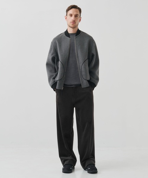 CASHMERE CASHMERE(カシミヤカシミヤ)の「【CASHMERE CASHMERE/カシミアカシミア】CASHMERE/SILK/WOOL MA-1(MA-1・メンズ・ブラック/その他17・44/48)」の8枚目の写真