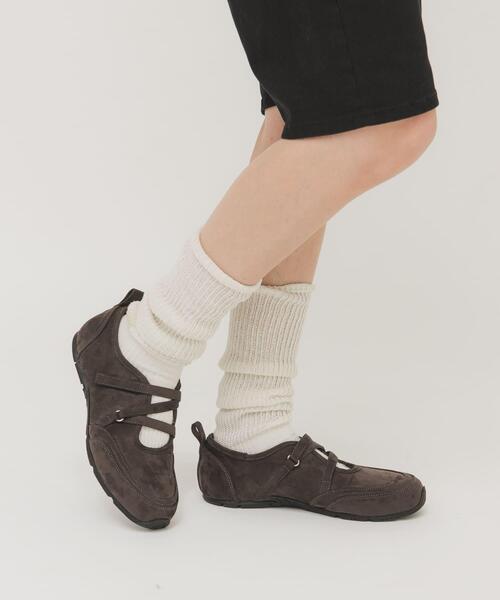 KBF（ケイビーエフ）の「メリージェーンスニーカー（スニーカー・レディース・チャコールグレー/ブラウン・38/36/37）」の7枚目の写真