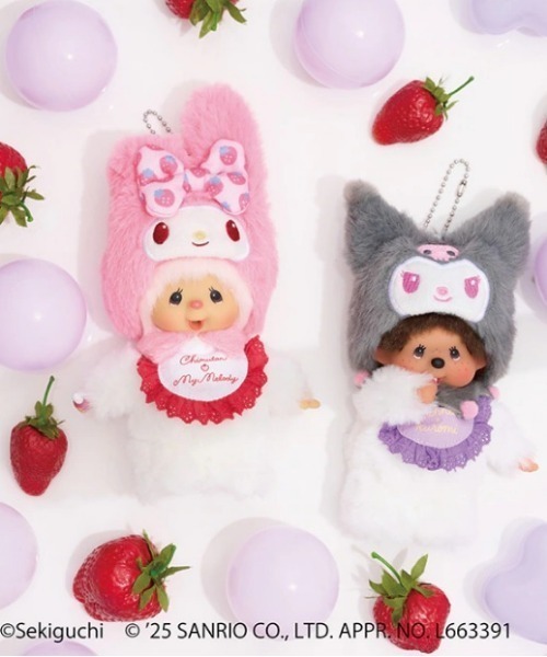 Monchhichi / モンチッチ 】 マイメロディ x ちむたん ＆クロミ x