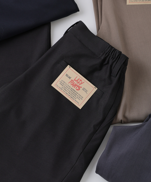 JOURNAL STANDARD relume（ジャーナルスタンダード　レリューム）の「バルジ ツイル 1タック ”レイジー” スラックス（スラックス・メンズ・チャコールグレー/ベージュ系その他/ブラック/ネイビー・LARGE/MEDIUM/SMALL）」の5枚目の写真