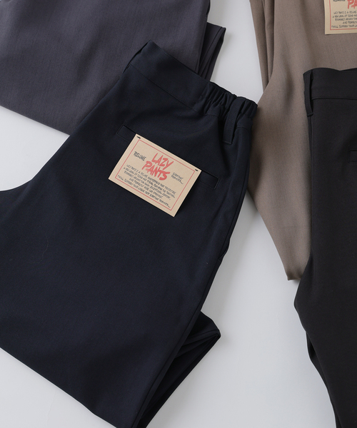 JOURNAL STANDARD relume（ジャーナルスタンダード　レリューム）の「バルジ ツイル 1タック ”レイジー” スラックス（スラックス・メンズ・チャコールグレー/ベージュ系その他/ブラック/ネイビー・LARGE/MEDIUM/SMALL）」の7枚目の写真