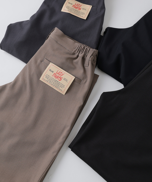 JOURNAL STANDARD relume（ジャーナルスタンダード　レリューム）の「バルジ ツイル 1タック ”レイジー” スラックス（スラックス・メンズ・チャコールグレー/ベージュ系その他/ブラック/ネイビー・LARGE/MEDIUM/SMALL）」の8枚目の写真