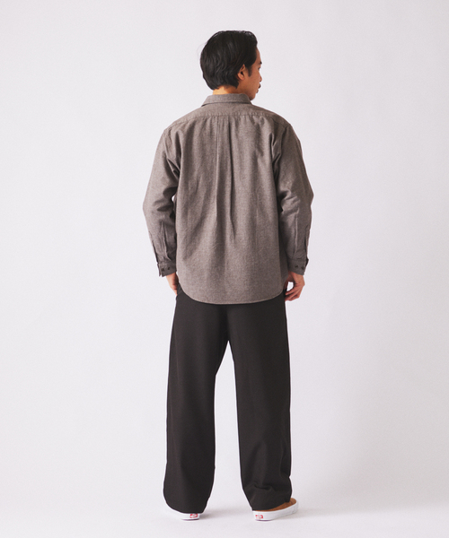 JOURNAL STANDARD relume（ジャーナルスタンダード　レリューム）の「バルジ ツイル 1タック ”レイジー” スラックス（スラックス・メンズ・チャコールグレー/ベージュ系その他/ブラック/ネイビー・LARGE/MEDIUM/SMALL）」の15枚目の写真