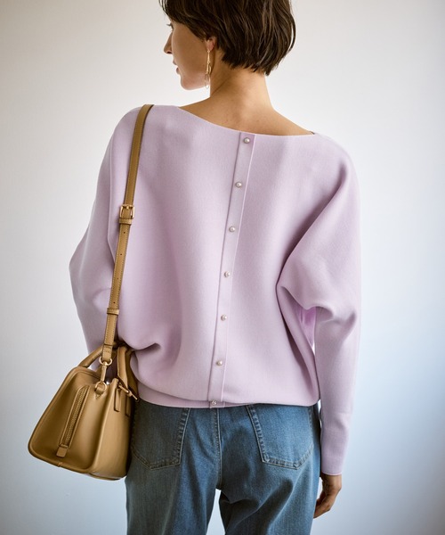 ROPE' PICNIC（ロペピクニック）の「前後2WAYマシュマロパールドルマン/イージーケア・リンクコーデ（ニット/セーター・レディース・ライトグレー/ピンク系その他2/ブルー系その他5/ブラック・FREE）」の22枚目の写真