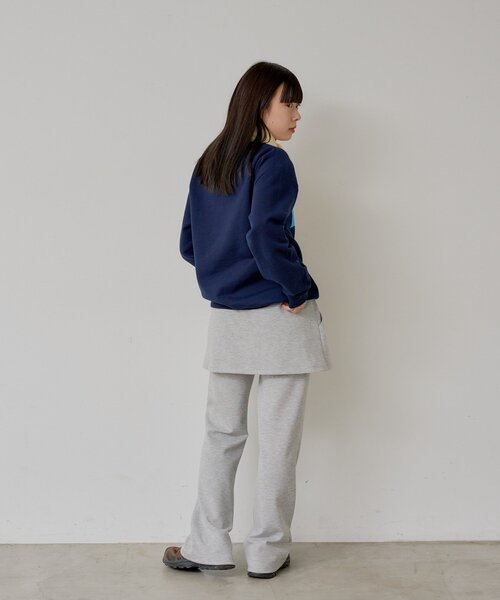 WHIMSIC（ウィムジック）の「【UNISEX/2サイズ展開】スピーク イージー スウェットプルオーバー（Tシャツ/カットソー・レディース・シルバー/ネイビー・1/2）」の10枚目の写真