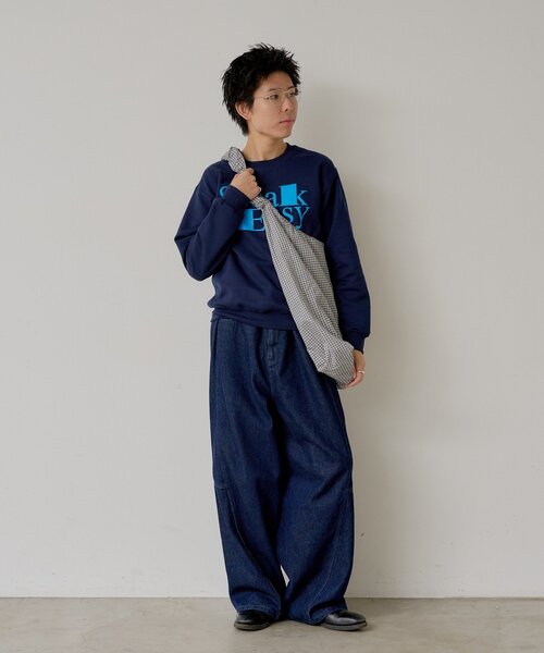 WHIMSIC（ウィムジック）の「【UNISEX/2サイズ展開】スピーク イージー スウェットプルオーバー（Tシャツ/カットソー・レディース・シルバー/ネイビー・1/2）」の16枚目の写真