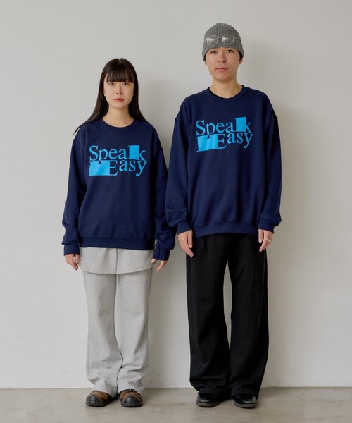 WHIMSIC（ウィムジック）の「【UNISEX/2サイズ展開】スピーク イージー スウェットプルオーバー（Tシャツ/カットソー・レディース・シルバー/ネイビー・1/2）」の18枚目の写真