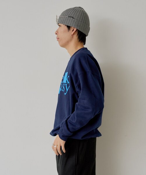 WHIMSIC（ウィムジック）の「【UNISEX/2サイズ展開】スピーク イージー スウェットプルオーバー（Tシャツ/カットソー・レディース・シルバー/ネイビー・1/2）」の20枚目の写真