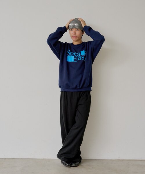 WHIMSIC（ウィムジック）の「【UNISEX/2サイズ展開】スピーク イージー スウェットプルオーバー（Tシャツ/カットソー・レディース・シルバー/ネイビー・1/2）」の22枚目の写真
