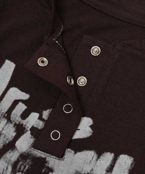 dispark（ディスパーク）の「DISPARK/【26年春夏新作】ヘンリーネックロゴトップ（Tシャツ/カットソー・レディース・ブラウン/アイボリー・FREE）」の18枚目の写真