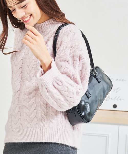 MISCH MASCH（ミッシュマッシュ）の「一部店舗限定 ロングハンドルボストンバッグ（ショルダーバッグ・レディース・ブラウン/ブラック・ﾌﾘ-）」の15枚目の写真