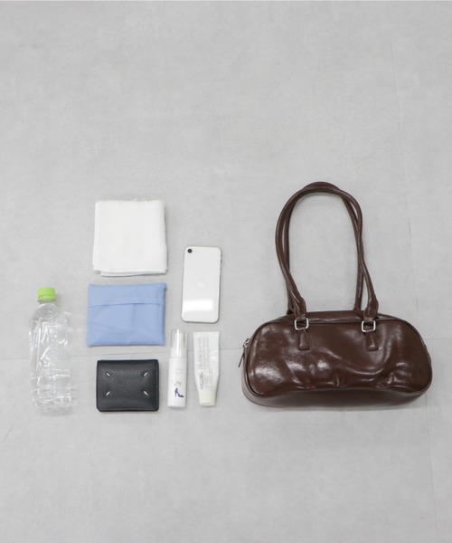 MISCH MASCH（ミッシュマッシュ）の「一部店舗限定 ロングハンドルボストンバッグ（ショルダーバッグ・レディース・ブラウン/ブラック・ﾌﾘ-）」の3枚目の写真