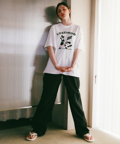 LOSSYROW（ロッシロー）の「String Cargo Sharing Jogger Pants Black（スウェットパンツ・レディース・その他・FREE）」の3枚目の写真