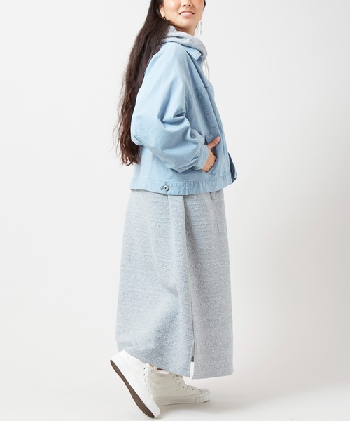 Kahiko(カヒコ)の「【Kahiko】SURF&Palms テイクストレッチデニムジャケット(デニムジャケット・レディース・ライトブルー/ブラック/ネイビー・FREE)」の7枚目の写真