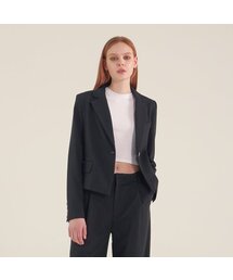 ACUD（アクド）の「Single Button Cropped Blazer_Black（テーラードジャケット）」