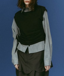 Knuth Marf | 【Knuth Marf】クヌースマーフ 2WAY layered compact shirt(シャツ/ブラウス)