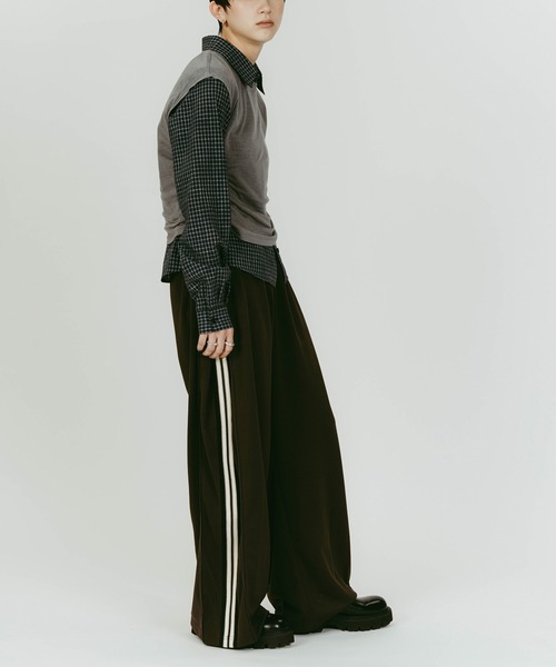 Knuth Marf(クヌースマーフ)の「【Knuth Marf】クヌースマーフ 2WAY layered compact shirt(シャツ/ブラウス・レディース・チャコールグレー/ネイビー・FREE)」の11枚目の写真