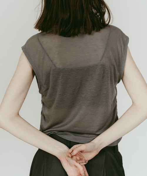 Knuth Marf(クヌースマーフ)の「【Knuth Marf】クヌースマーフ 2WAY layered compact shirt(シャツ/ブラウス・レディース・チャコールグレー/ネイビー・FREE)」の20枚目の写真