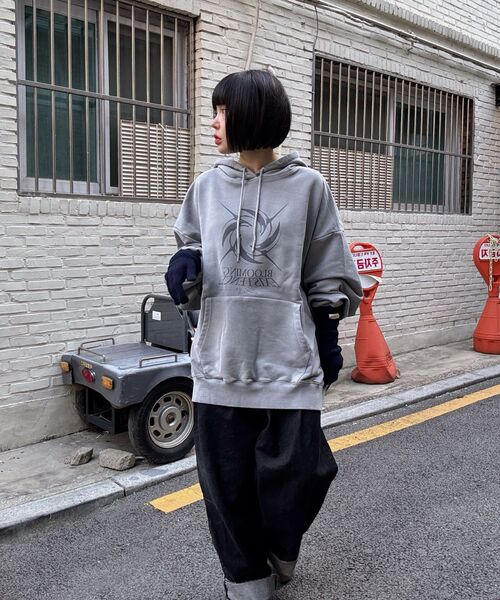 THE MILE(ザマイル)の「ブルーミングダストスウェットフード NAVY(パーカー・メンズ・その他・S/M/L/XL)」の13枚目の写真