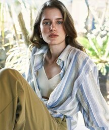 NEEV（ニーヴ）の「Summer Color Pattern Over Fit Shirt (Blue)（シャツ/ブラウス）」