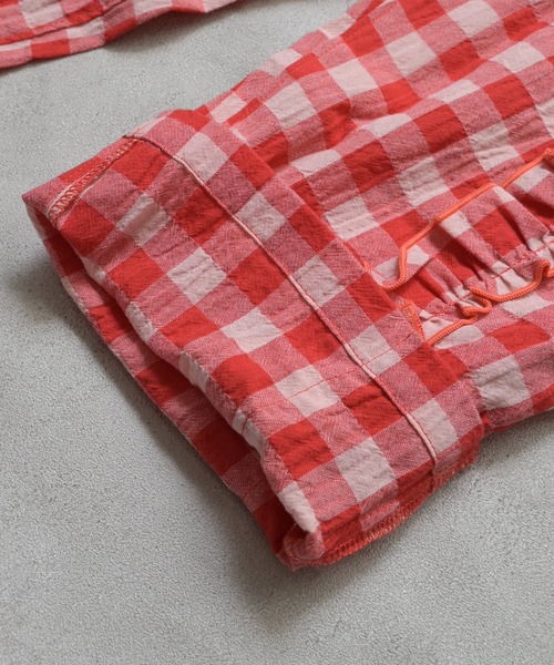 MARKEY'S(マーキーズ)の「ギンガムラウンドフリルロングパンツ(その他パンツ・キッズ・オレンジ/ブラック/ブルー/レッド・100/150/140/120/110/90/130)」の12枚目の写真