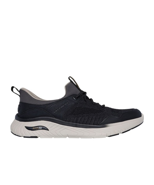 SKECHERS(スケッチャーズ)の「スケッチャーズ ハンズフリースリップインズ リラックスドフィット:アーチ クロッサー - エメリック(スニーカー・メンズ・ブラック×ブラック/ベージュ・26cm/27.5cm/27cm/25.5cm/25cm/26.5cm)」の9枚目の写真