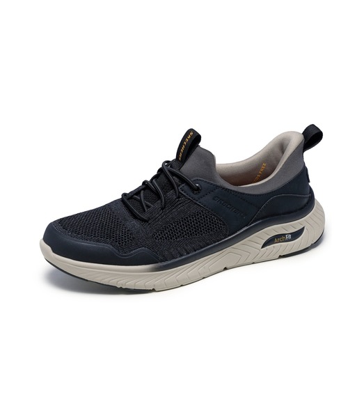 SKECHERS(スケッチャーズ)の「スケッチャーズ ハンズフリースリップインズ リラックスドフィット:アーチ クロッサー - エメリック(スニーカー・メンズ・ブラック×ブラック/ベージュ・26cm/27.5cm/27cm/25.5cm/25cm/26.5cm)」の11枚目の写真