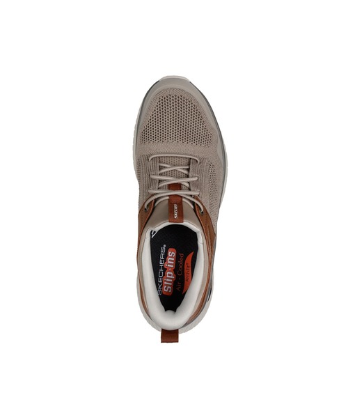 SKECHERS(スケッチャーズ)の「スケッチャーズ ハンズフリースリップインズ リラックスドフィット:アーチ クロッサー - エメリック(スニーカー・メンズ・ブラック×ブラック/ベージュ・26cm/27.5cm/27cm/25.5cm/25cm/26.5cm)」の12枚目の写真