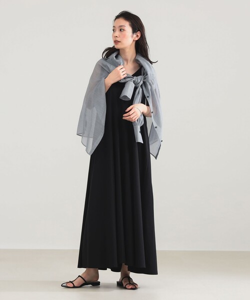 Demi-Luxe BEAMS(デミルクス ビームス)の「【8/6値下げ】AK+1 / 2WAY フレア ワンピース(ワンピース・レディース・ブラウン系その他4/ブラック・38/36)」の2枚目の写真