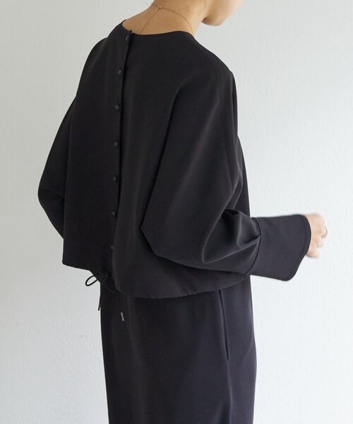 LIVETART（リヴェタート）の「《LIVETART》ダブルクロスコンビワンピース（ワンピース・レディース・ブラック・FREE）」の9枚目の写真