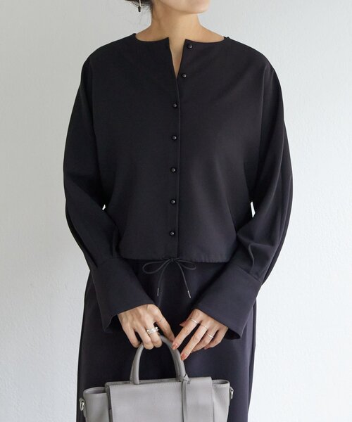 LIVETART（リヴェタート）の「《LIVETART》ダブルクロスコンビワンピース（ワンピース・レディース・ブラック・FREE）」の16枚目の写真