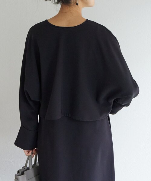 LIVETART（リヴェタート）の「《LIVETART》ダブルクロスコンビワンピース（ワンピース・レディース・ブラック・FREE）」の17枚目の写真