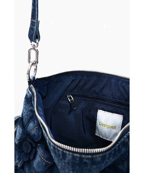 Desigual(デシグアル)の「デニムフラワー ショルダーバッグ(ハンドバッグ・レディース・ブルー・FREE)」の6枚目の写真